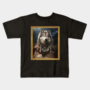 Resolute Alaskan Malamute - Medieval Inuit Elder (Framed) Kids T-Shirt